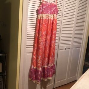 Colorful maxi dress size small